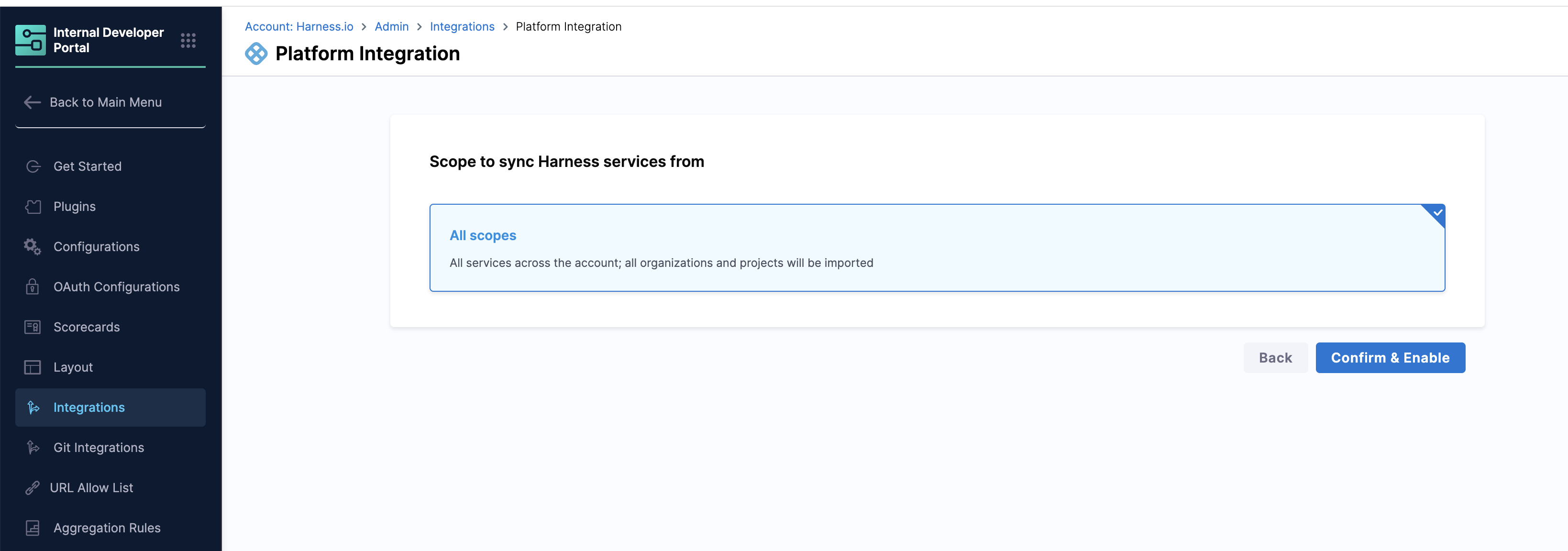 Enable Platform Integration